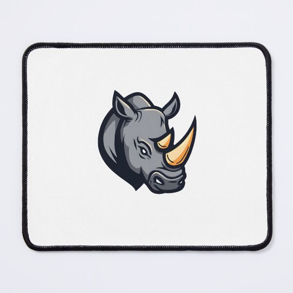 Item preview, Powerful Rhino Head Mascot – Bold Animal Vector Design designed and sold by Kavya Art.
