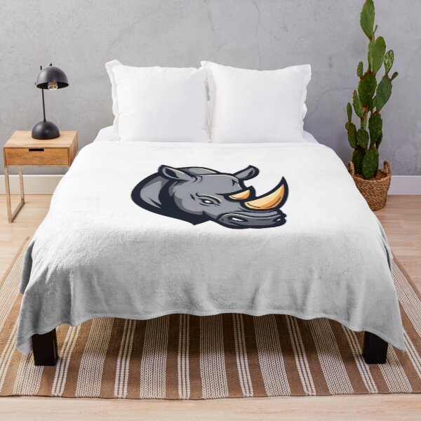 Item preview, Powerful Rhino Head Mascot – Bold Animal Vector Design designed and sold by Kavya Art.