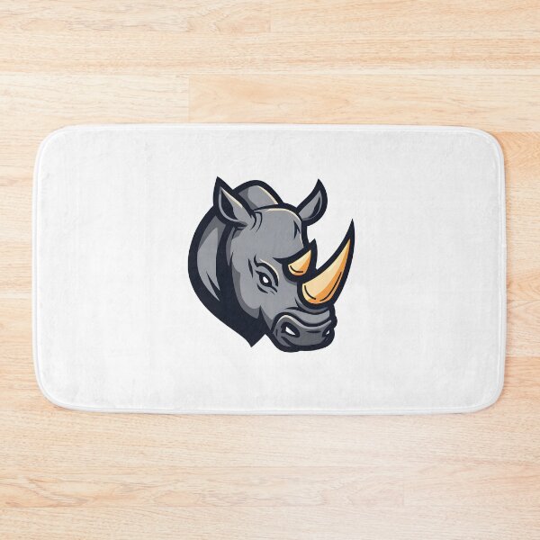 Item preview, Powerful Rhino Head Mascot – Bold Animal Vector Design designed and sold by Kavya Art.