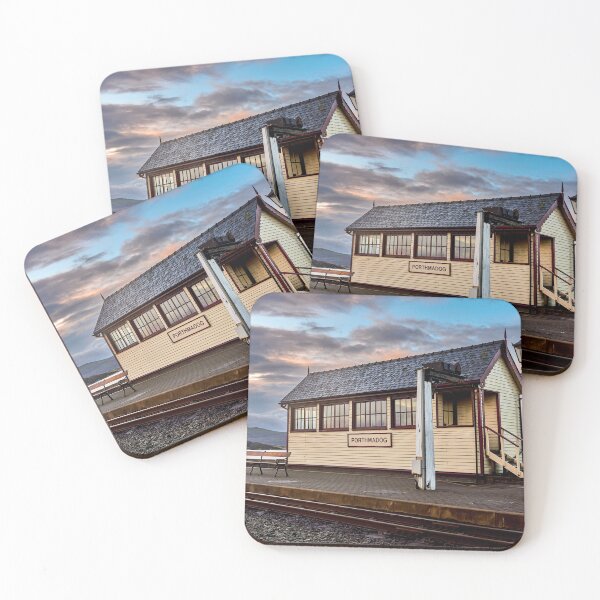 Item preview, Golden Sunrise over Porthmadog Railway Station designed and sold by VnGphoto.