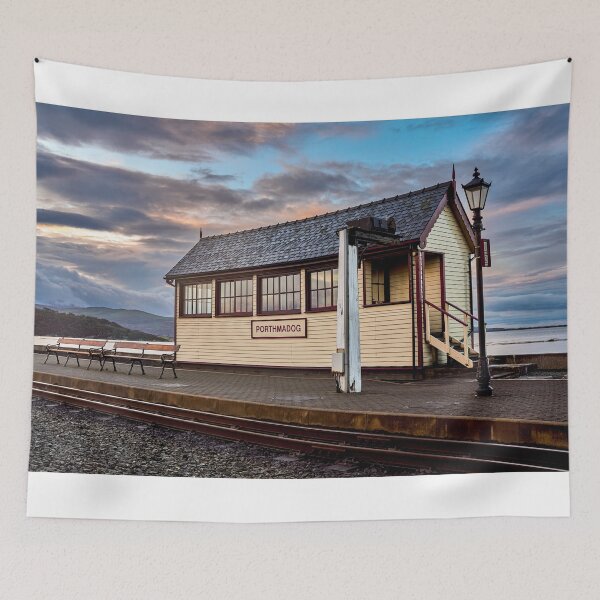 Item preview, Golden Sunrise over Porthmadog Railway Station designed and sold by VnGphoto.