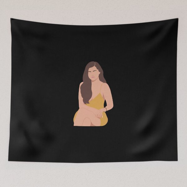 Item preview, Selena Gomez Lineless Illustration designed and sold by dsxclothing.