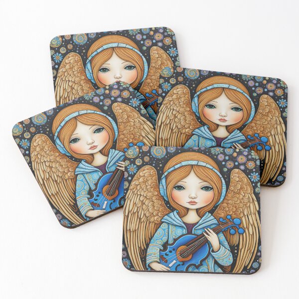 Item preview, Angel with wings wearing a hoodie Playing a Cello designed and sold by Colin Bentham.