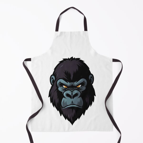 Item preview, Angry Gorilla Head Mascot – Powerful Primate Vector Design designed and sold by Kavya Art.
