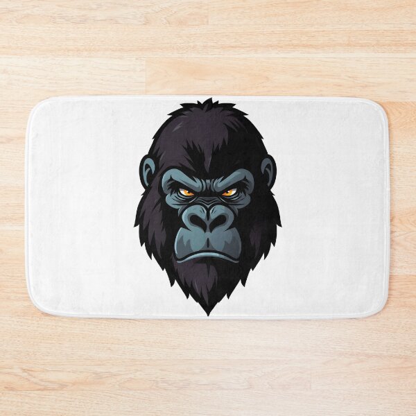 Item preview, Angry Gorilla Head Mascot – Powerful Primate Vector Design designed and sold by Kavya Art.