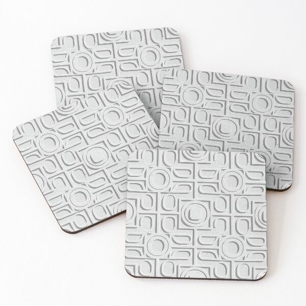 Item preview, Modern White Geometric Relief designed and sold by v1per4ever.
