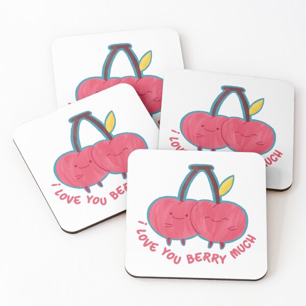 Item preview, Cute Cherry Couple Love Illustration designed and sold by ChibiBloom.