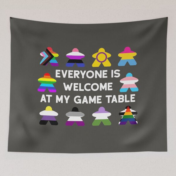Item preview, Inclusive Meeple Board Game Table Tabletop Love  designed and sold by TackyTime.