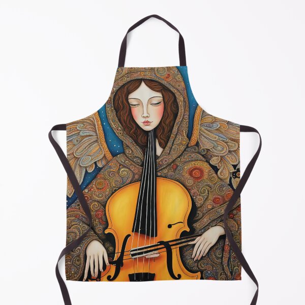 Item preview, Angel with wings wearing a hoodie Playing a Cello designed and sold by Colin Bentham.
