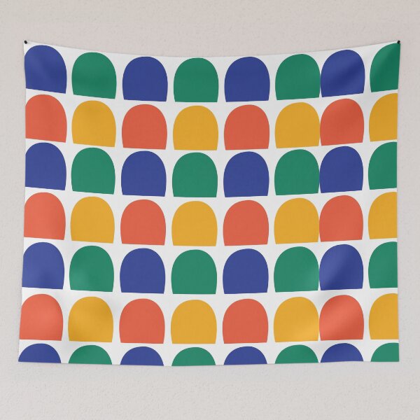 Item preview, Colorful Half Circle Geometric designed and sold by Nisha Prabhu.