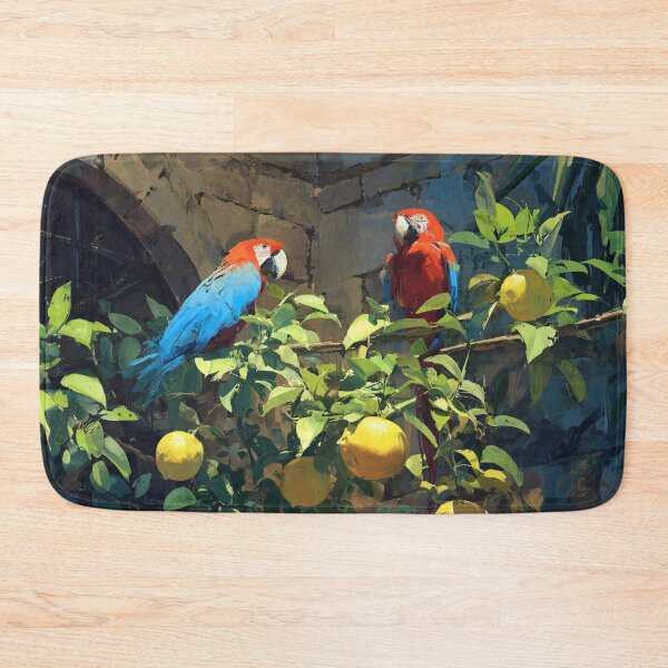 Item preview, Colorful Parrots in a Citrus Tree designed and sold by lautir.