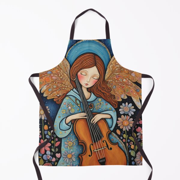 Item preview, Angel with wings wearing a hoodie Playing a Cello designed and sold by Colin Bentham.