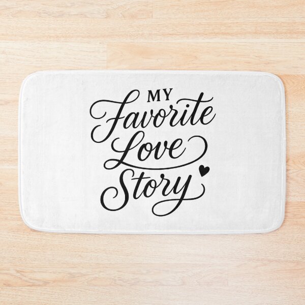 Item preview, My Favorite Love Story - Elegant Valentine Script Typography designed and sold by MKreative Studio.