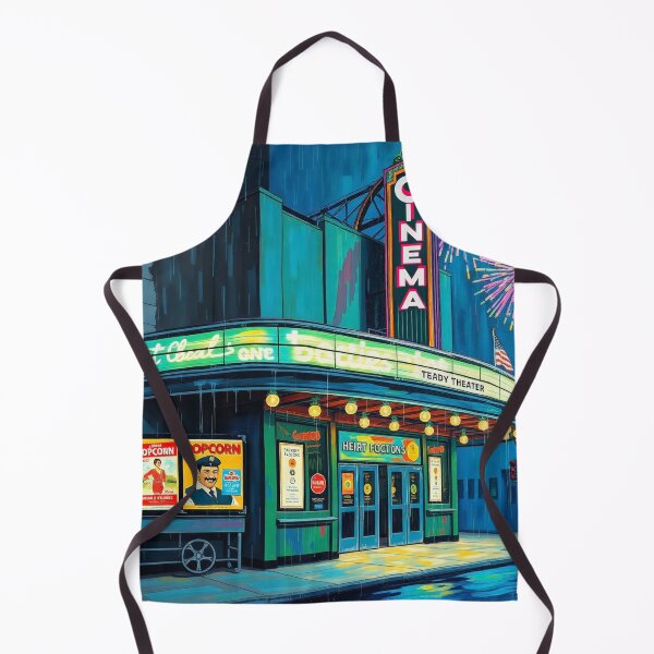 Item preview, Vintage Cinema Theater Movie Night Fireworks Retro Art Deco Marquee designed and sold by Cine8.