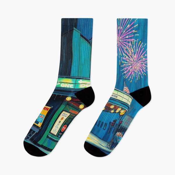 Item preview, Vintage Cinema Theater Movie Night Fireworks Retro Art Deco Marquee designed and sold by Cine8.