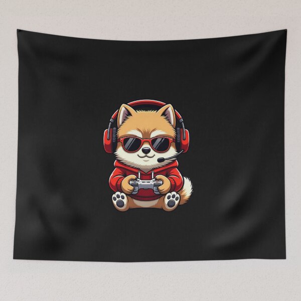 Item preview, Gamer Shiba Inu Cool Dog Video Game Player designed and sold by GrumpySableye.