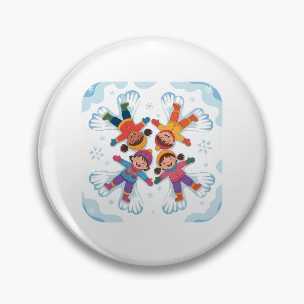 Item preview, Children make snow angels designed and sold by desinganddecor.