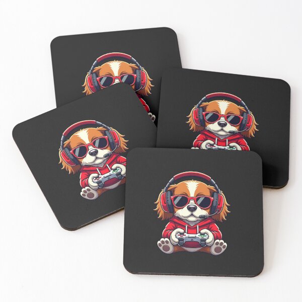 Item preview, Dog Gamer Playing Video Games Funny Dog Lover designed and sold by GrumpySableye.
