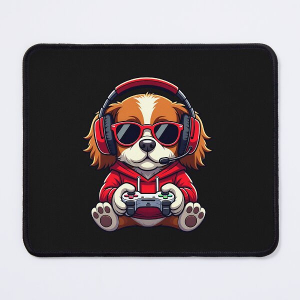 Item preview, Dog Gamer Playing Video Games Funny Dog Lover designed and sold by GrumpySableye.
