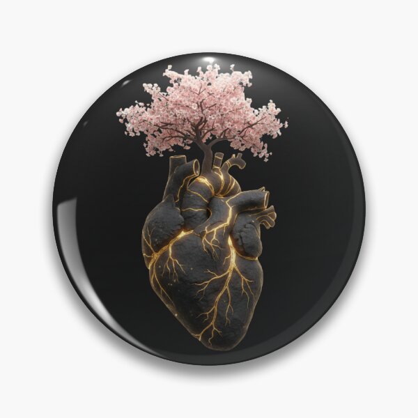 Item preview, Kintsugi Heartbloom – Luxury Golden Healing Art designed and sold by MonaRose_Art.
