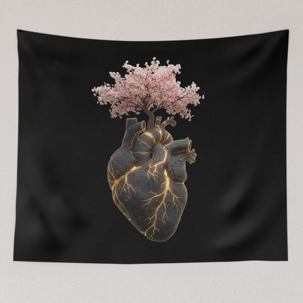 Item preview, Kintsugi Heartbloom – Luxury Golden Healing Art designed and sold by MonaRose_Art.