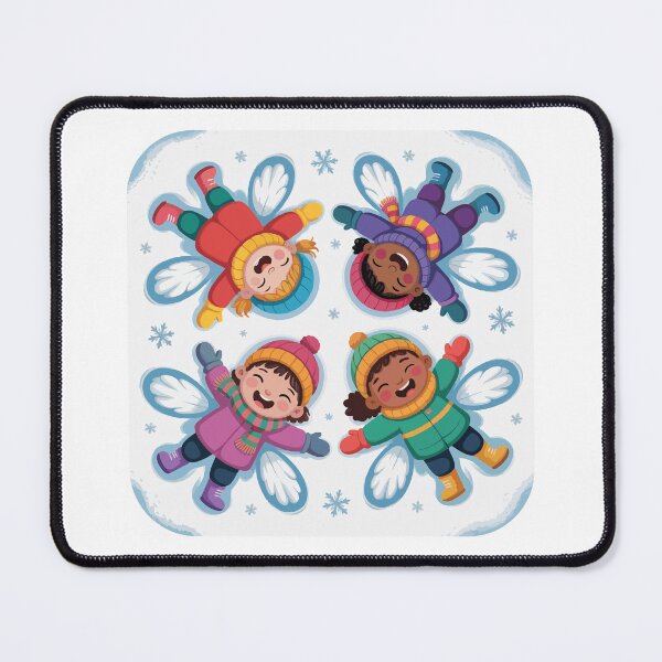 Item preview, Children reflect angels in the fresh snow. designed and sold by desinganddecor.