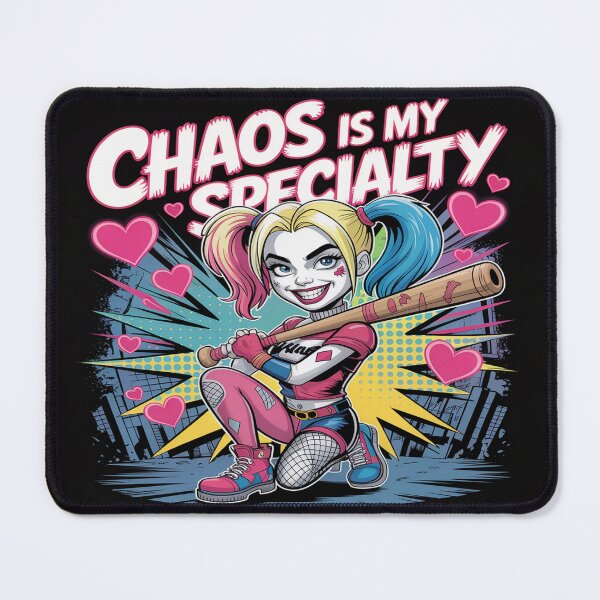 Item preview, Chaos Is My Specialty - Cute Badass Harley Quinn Bat Art designed and sold by Midnight Veil Designs.
