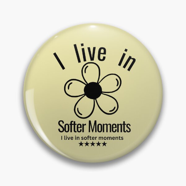 Item preview, I Live in Softer Moments Minimal Flower | Calm Introvert Aesthetic Sticker & T-Shirt designed and sold by YasirHamidDesigns .