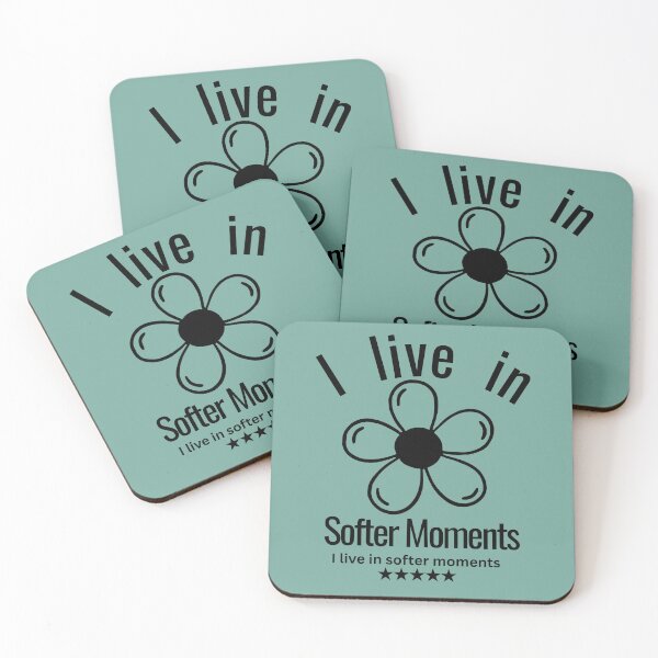 Item preview, I Live in Softer Moments Minimal Flower | Calm Introvert Aesthetic Sticker & T-Shirt designed and sold by YasirHamidDesigns .