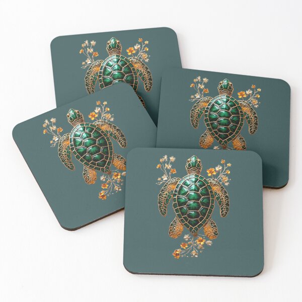Artikelvorschau, Slow Living Turtle - Earthy Nature Design entworfen und verkauft von Shift-Bloom.