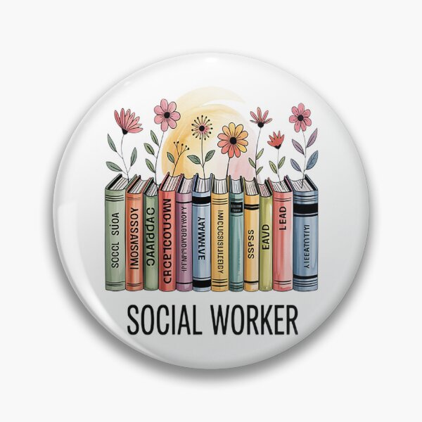 Item preview, Social Worker Wildflowers Advocate Social Justice designed and sold by TheRetroStyle.