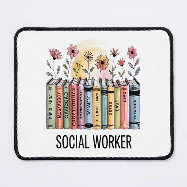 Item preview, Social Worker Wildflowers Advocate Social Justice designed and sold by TheRetroStyle.