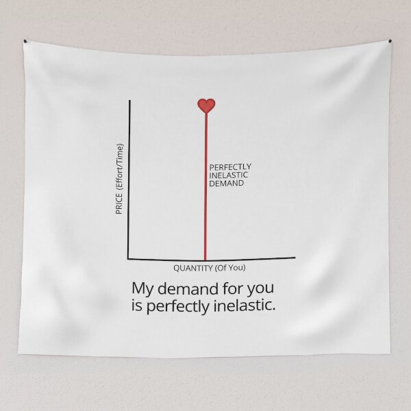 Item preview, Perfectly Ineslastic Demand Economics Valentine designed and sold by FiscalFashions.