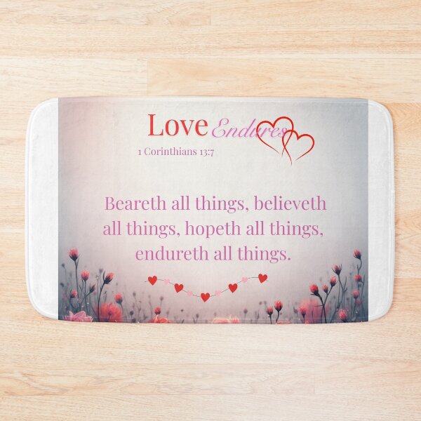 Item preview, Love endures it all designed and sold by TheProverbsMom.