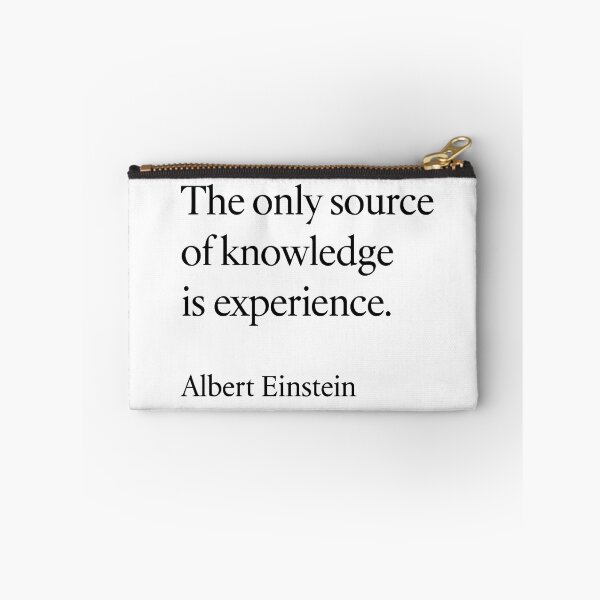 Item preview, The Only Source of Knowledge Is Experience – Albert Einstein Quote Design (Black Font) designed and sold by TshirtsLabs.