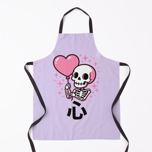 Item preview, Kawaii Pastel Goth Skeleton Heart Balloon designed and sold by AwesomeBeyondLimits.