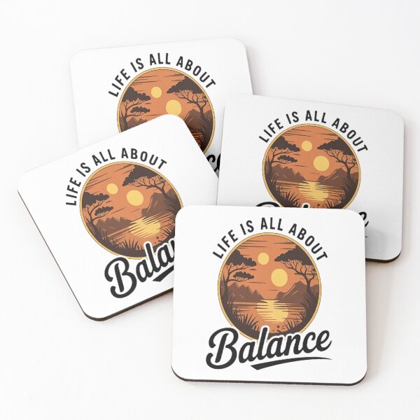 Item preview, SUP Paddleboard Life'S All About Balance Sunset designed and sold by TheRetroStyle.