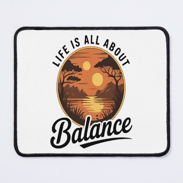 Item preview, SUP Paddleboard Life'S All About Balance Sunset designed and sold by TheRetroStyle.