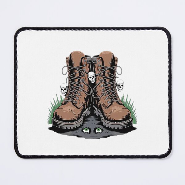 Item preview, Haunting Adventures Await Below The Boots Halloween Hiker designed and sold by NicolaMail.