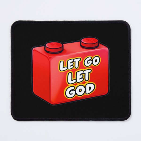 Item preview, Bold Let Go Let God LEGO-Inspired Motivational Design – Faith-Based Typography for Empowered Living designed and sold by Bright Nest Studio.