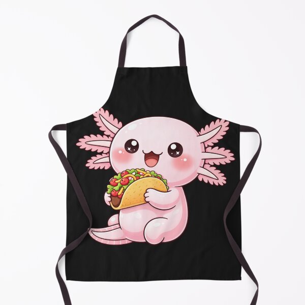 Item preview, Taco Lover Axolotl – Cute Kawaii Axolotl Eating Taco Chibi Anime Art designed and sold by ColorSplash123.