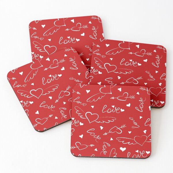 Item preview, Hand-Drawn Romantic Love Seamless Pattern – Cute Doodle Artwork designed and sold by alijun.