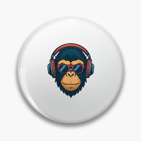 Item preview, Cool DJ Monkey With Headphones – Music Lover Streetwear Design designed and sold by Kavya Art.