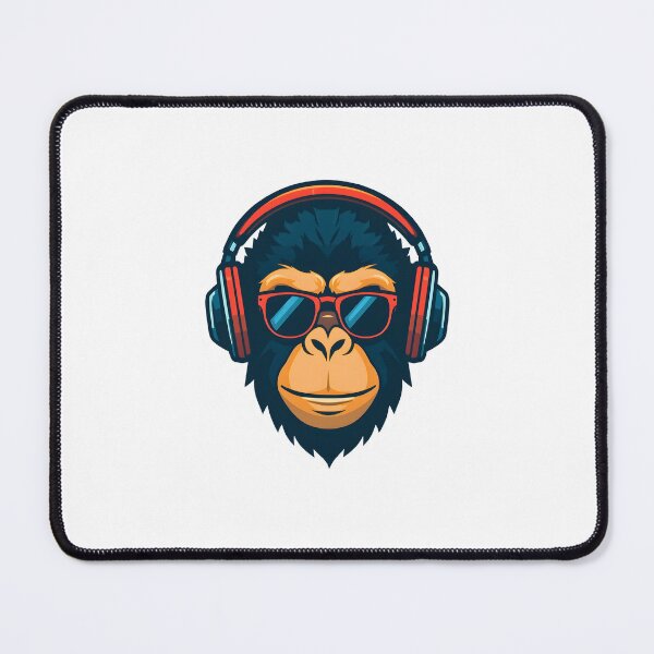 Item preview, Cool DJ Monkey With Headphones – Music Lover Streetwear Design designed and sold by Kavya Art.