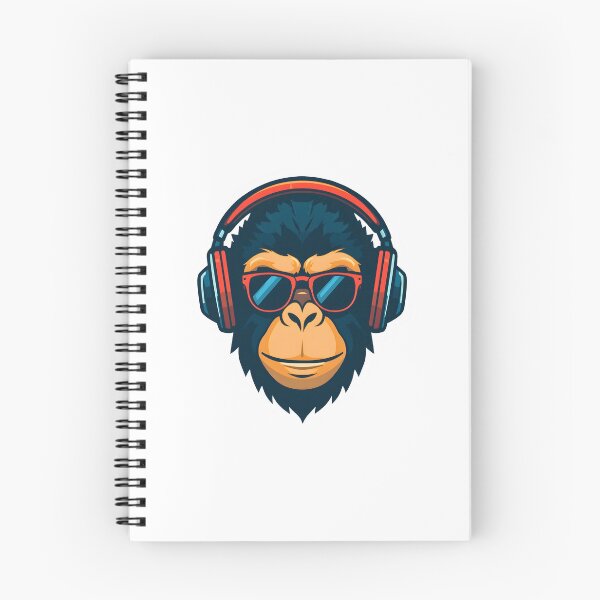 Item preview, Cool DJ Monkey With Headphones – Music Lover Streetwear Design designed and sold by Kavya Art.