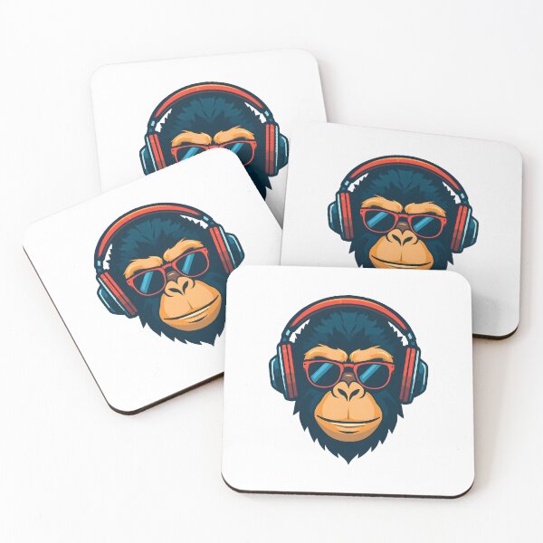 Item preview, Cool DJ Monkey With Headphones – Music Lover Streetwear Design designed and sold by Kavya Art.