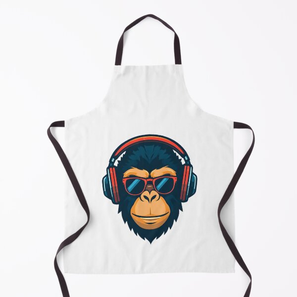 Item preview, Cool DJ Monkey With Headphones – Music Lover Streetwear Design designed and sold by Kavya Art.
