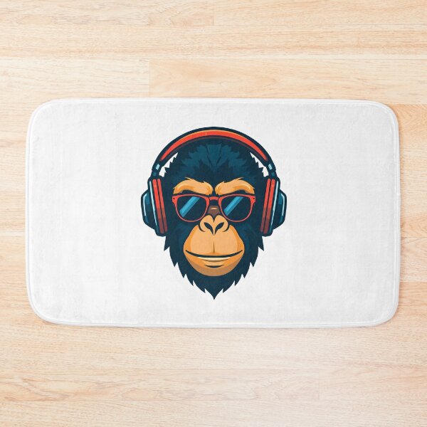 Item preview, Cool DJ Monkey With Headphones – Music Lover Streetwear Design designed and sold by Kavya Art.