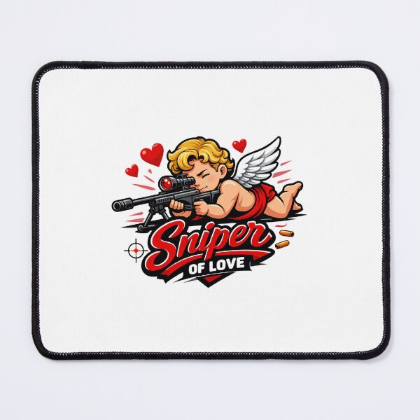 Item preview, Sniper of Love: Cupid’s High-Precision Valentine Art designed and sold by DesignsDominus.