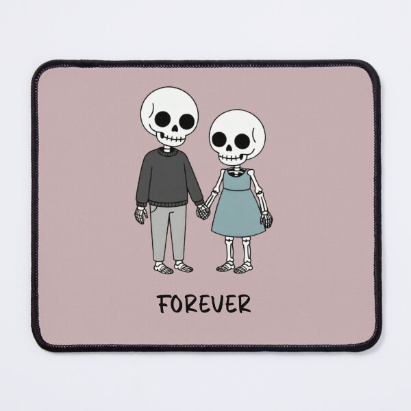 Item preview, Forever... | Cute Skeleton Couple Gothic Valentine designed and sold by designsdetour.